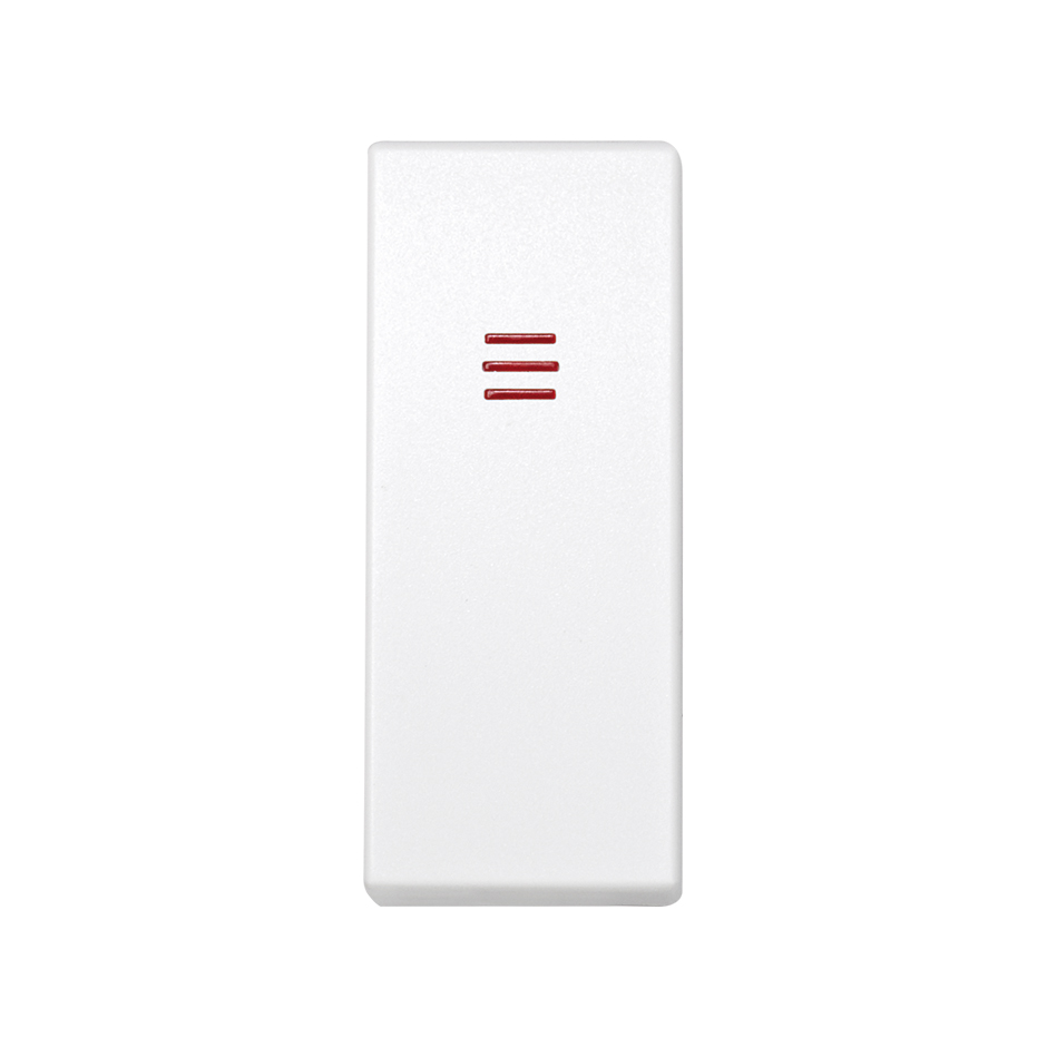SIMON 82011-60 Tecla SIMON 82 CENTRALIZACIONES con módulo estrecho y visor conmutador blanco